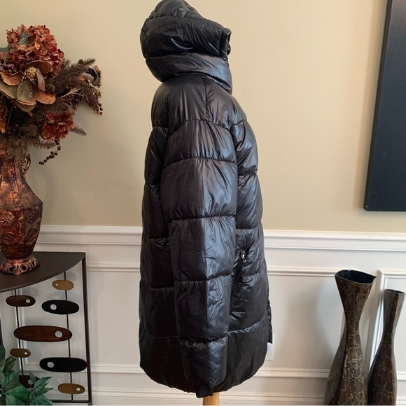 ⭐️SOLD⭐️Spyder Womens Super Puffer Hooded Jacket | Size L | BLACK  SPFFM085-001 - Picture 4 of 14